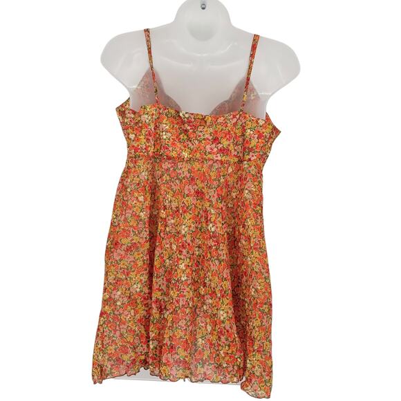 NEW Victoria's Secret Babydoll Slip Nightie Nightgown Floral Sleep Dress L Sheer - Picture 7 of 7